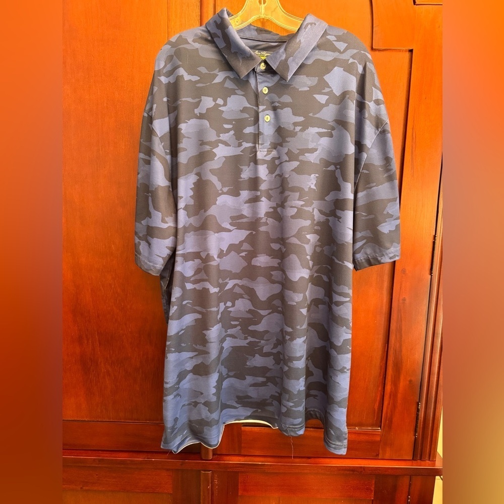 Ben Hogan Men's Camouflage Golf Polo Shirt with Short Sleeves, Sizes 3XL